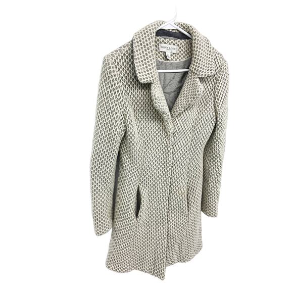 Edina Ronay London Wool Blend Printed Jacket with Pockets Size 6 - Picture 2 of 8